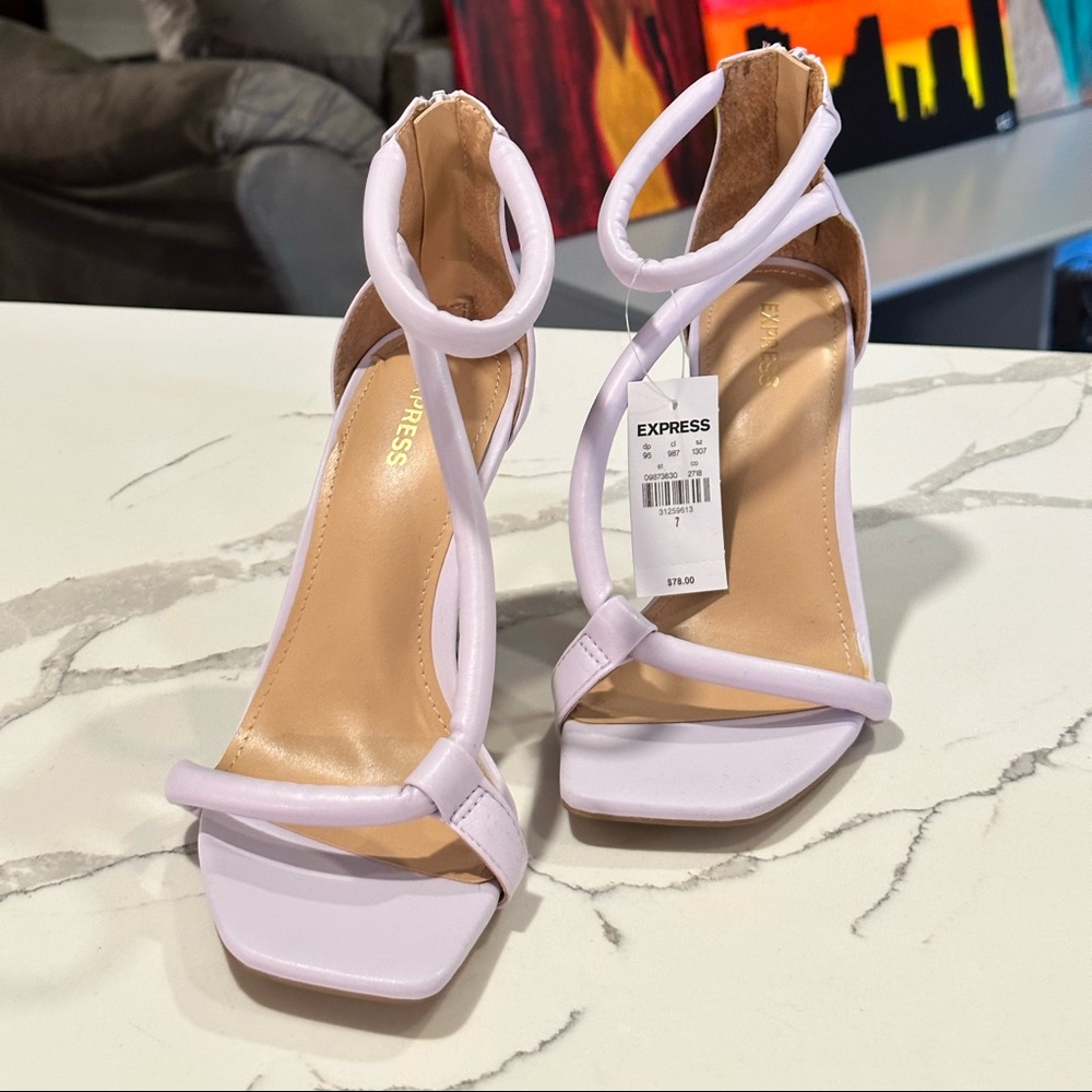 EXPRESS Tube Strap Heeled Sandal